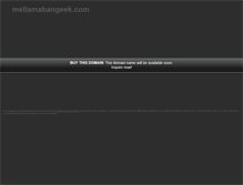Tablet Screenshot of mellamabangeek.com